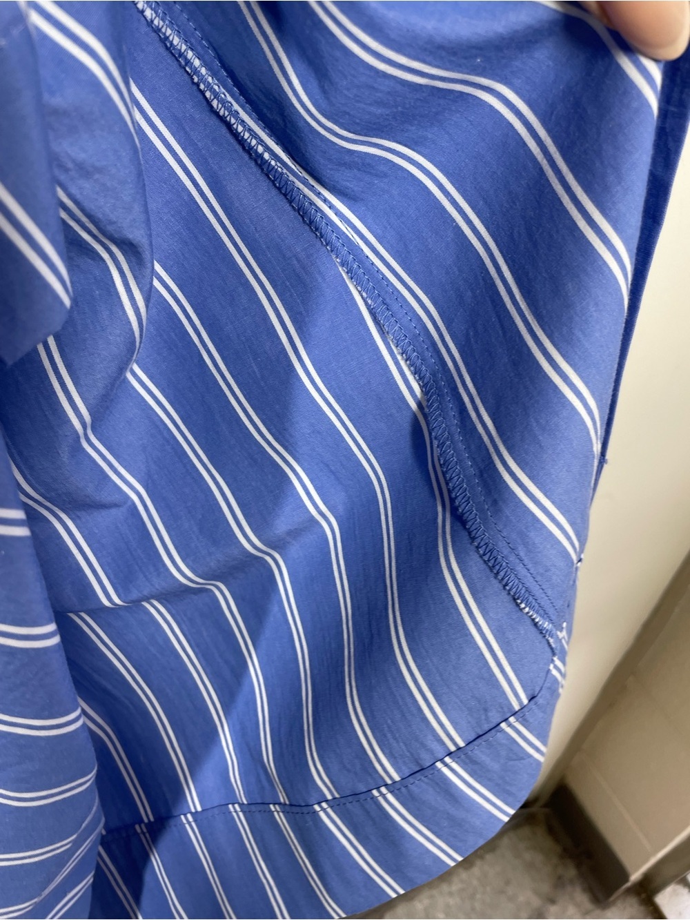 Universal Thread Blue Stripe Shirt Dress XS Button Front Casual Midi Summer Chic - Picture 11 of 12